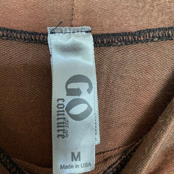 vintage black & brown tie-dye maxi skirt - Picture 2 of 2